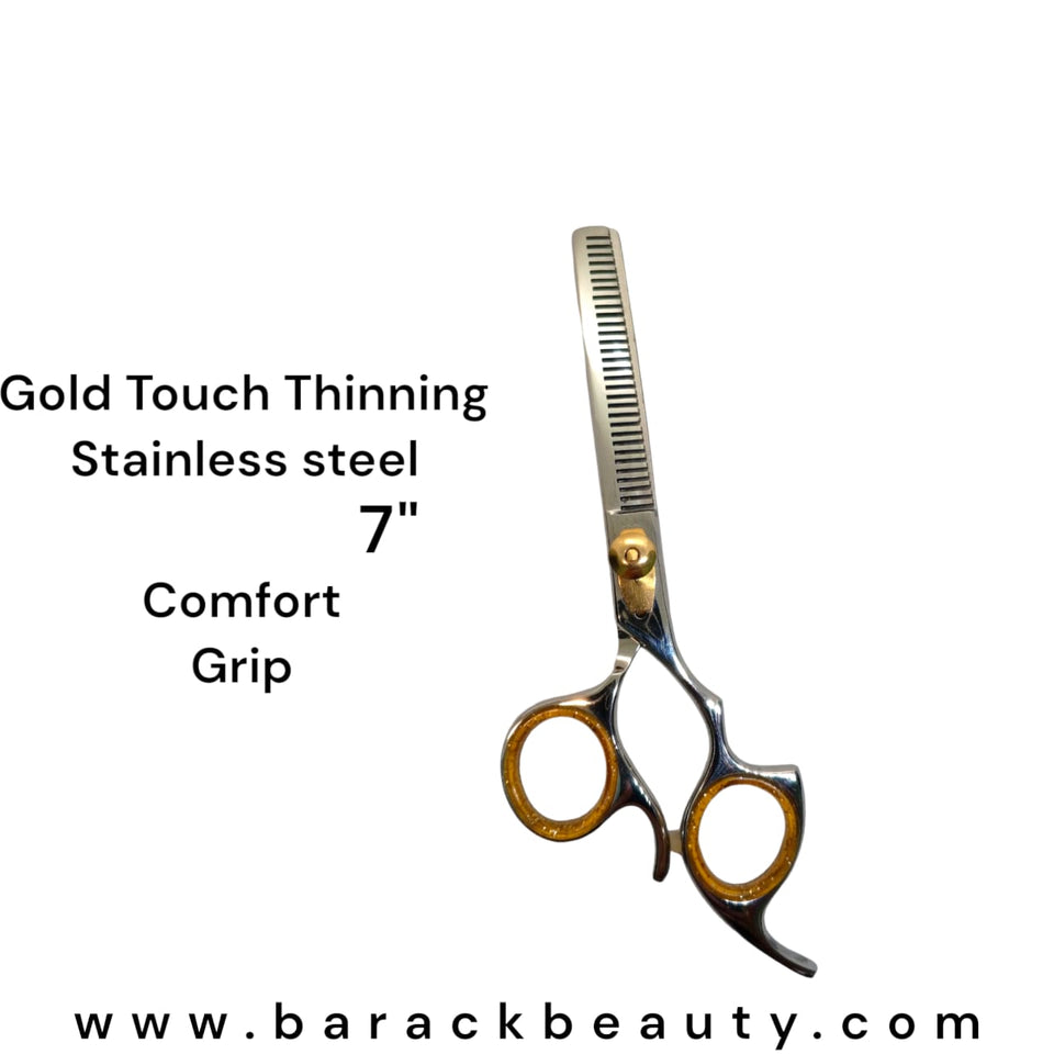 7-Inch Thinning Scissors – Gold Accent &amp; Lightweight Design